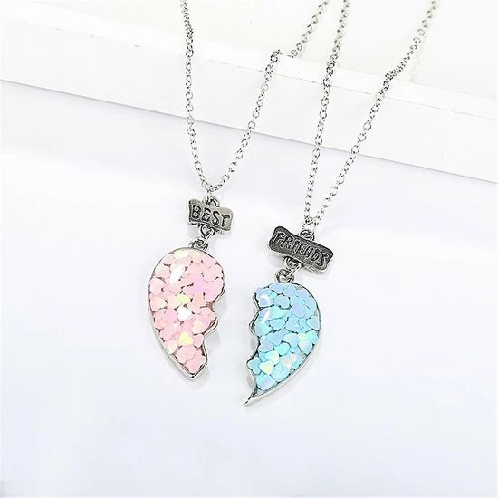 Groothandel โ๏ธ Bixorp Friends BFF Ketting Voor 2 Met Blauw & Roze Hartje Zilverkleurig - Vriendschapsketting - Twee Helften Best Friends - Voor Meisjes - Best Friends Ketting Vriendschap Cadeau Voor Twee ๐ 13 Groothandel โ๏ธ Bixorp Friends BFF Ketting Voor 2 Met Blauw & Roze Hartje Zilverkleurig - Vriendschapsketting - Twee Helften Best Friends - Voor Meisjes - Best Friends Ketting Vriendschap Cadeau Voor Twee ๐ - Afbeelding 11