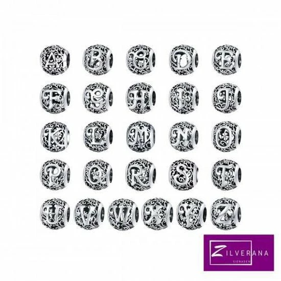 Goedkoop π Letter H Romantisch Bedel | Alfabet Bead | Zilverana | Geschikt Voor Biagi , Pandora , Trollbeads Armband | 925 Zilver π― 5 Goedkoop π Letter H Romantisch Bedel | Alfabet Bead | Zilverana | Geschikt Voor Biagi , Pandora , Trollbeads Armband | 925 Zilver π― - Afbeelding 3