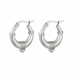 Beste Pirce ⭐ Michelle Bijoux Bijoutheek Oorringen Bali Hoop Rope Klein Zilver 0289793-118 ✨