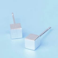 Kopen 😀 Gading® Oorknopjes - Dames Oorknoppen Met Kubus- Zilver -15mm*4mm-zilver 925 🔔