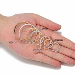 Beste recensies van ⌛ Fako Bijoux® - Oorringen - Stainless Steel - 40mm - Goudkleurig 🛒 -Sieraden-horloges Verkoop 550x550 865