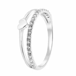 Top 10 🧨 Lucardi - Meisjes - Kinder Ring Met Plating - Hart - Zirkonia - Cadeau - Echt Zilver - Zilverkleurig 🔔