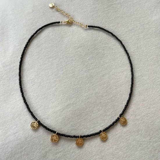 Coupon 𧨠Handgemaakt Happy Jewelz - Zwart Kettinkje Met Gouden Muntjes π 4 Coupon 𧨠Handgemaakt Happy Jewelz - Zwart Kettinkje Met Gouden Muntjes π - Afbeelding 2