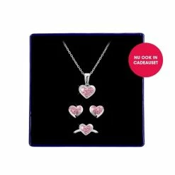 Beste Pirce 😍 Lucardi - Meisjes - Kinder Ring Met Plating - Hart - Kristal - Cadeau - Echt Zilver - Zilverkleurig 🔥 -Sieraden-horloges Verkoop 550x550 919