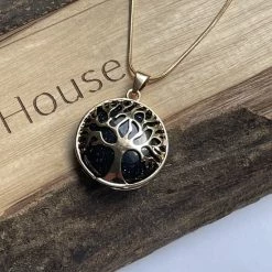 Coupon ⭐ Wellness-House | Ketting Tree Of Life Zandsteen | Natuursteen Ketting | Amulet | Levensboom | Bescherming | Zelfinzicht ⌛