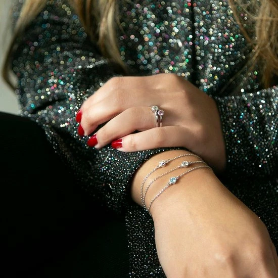 Coupon π Lucardi - Dames Armband Geboortesteen - Echt Zilver - Armband Met Hanger - Cadeau - 19 Cm - Zilverkleurig β€οΈ 4 Coupon π Lucardi - Dames Armband Geboortesteen - Echt Zilver - Armband Met Hanger - Cadeau - 19 Cm - Zilverkleurig β€οΈ - Afbeelding 2