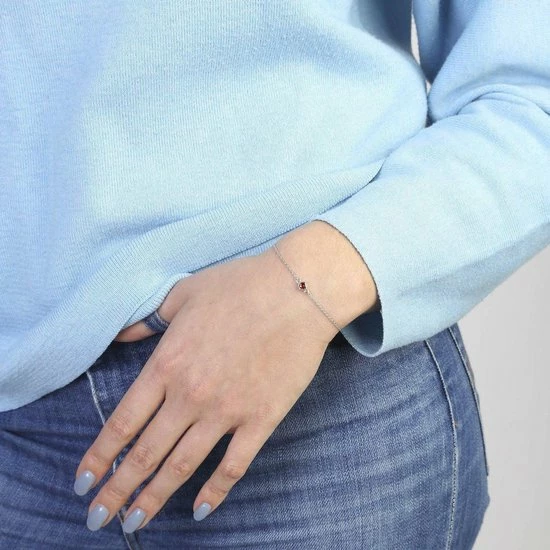 Coupon π Lucardi - Dames Armband Geboortesteen - Echt Zilver - Armband Met Hanger - Cadeau - 19 Cm - Zilverkleurig β€οΈ 10 Coupon π Lucardi - Dames Armband Geboortesteen - Echt Zilver - Armband Met Hanger - Cadeau - 19 Cm - Zilverkleurig β€οΈ - Afbeelding 8