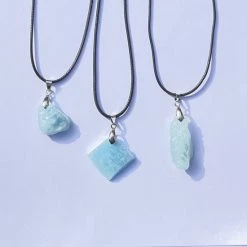 Goedkoopste 😀 Wellness-House | Veterketting Aquamarijn | Edelsteen Ketting | Natuursteen Ketting | Aquamarijn | Amulet | Unisex Ketting | Intuïtie | Flow | Spiritualiteit | Water | Zen Sieraad | Zen 🤩 -Sieraden-horloges Verkoop 550x550 963