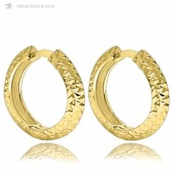 Uitgang 👏 Juwelier Zwartevalk - 14 Karaat Gouden Oorbellen 12.305/14mm 🎁