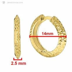 Uitgang 👏 Juwelier Zwartevalk - 14 Karaat Gouden Oorbellen 12.305/14mm 🎁 -Sieraden-horloges Verkoop 550x550 98