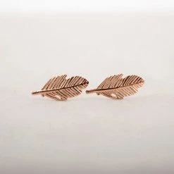 Gloednieuw 😍 Little Rabbit Oorbellen Veertje - Rosé Goud 🌟