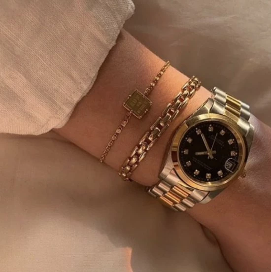 Hete verkoop 🎉 Philippe Constance - Large Bi Color Stones Black - Horloge Dames - Waterdicht ✔️ 7 Hete verkoop 🎉 Philippe Constance - Large Bi Color Stones Black - Horloge Dames - Waterdicht ✔️ - Afbeelding 5