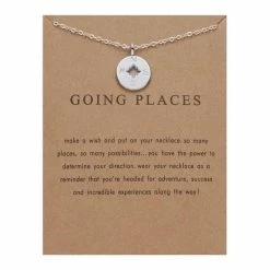 Nieuw 🎉 Kasey Going Places Ketting Met Kompas - Zilverkleurig 🌟
