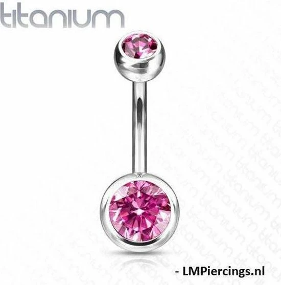 Begroting β LMPiercings NL Navelpiercing Titanium Steen Roze π 4 Begroting β LMPiercings NL Navelpiercing Titanium Steen Roze π - Afbeelding 2