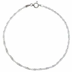 Promo 😀 Lucardi Zilveren Armband Gedraaid - 18 Cm ⭐