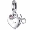 Beste Pirce 🎁 Tracelet | Zilveren Bedels | Bedel Zus | De Mooiste Bedel Voor Zussen | Met Infinity Symbool En Hart | 925 Sterling Zilver | Pandora Compatible | Met 925 Zilver Certificaat | In Leuke Cadeauverpakking 👍 -Sieraden-horloges Verkoop 550x574 1