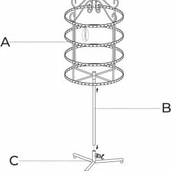 Coupon 🔥 A.T. Shop Oorbelhouder Met 4 Planken, Juwelenstandaard, Zwart 🥰 -Sieraden-horloges Verkoop 550x575 1