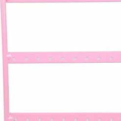 Beste Pirce 🌟 AA Commerce Oorbellenrekje / Sieradenrekje - Juwelen Sieraden / Oorbellen / Ketting Organizer Display Houder - Roze 🎁 -Sieraden-horloges Verkoop 550x580 2