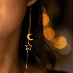 Top 10 👏 KAYA Sieraden | Kerst Oorbellen 'Moonlight' Met Maan En Sterretje | Stainless Steel - Goud 🌟 -Sieraden-horloges Verkoop 550x584 2