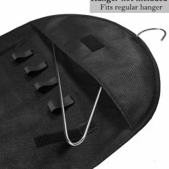 Beste Pirce 🌟 BOTC Dual Sides Sieraden Organizer - 32 Zakken & 18 Haken En Lussen - Hangende Juwelenstandaard - Zwart 😉 -Sieraden-horloges Verkoop 550x600