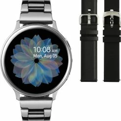 Nieuw 😍 Samsung Galaxy ⌚ Watch Active2 - Staal - Schakelband - 40mm - Special Edition - Zilver 🔔 -Sieraden-horloges Verkoop 550x648