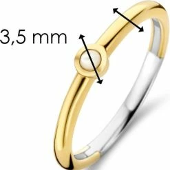 Kopen 👏 TI SENTO - Milano 12253MW Dames Ring Maat 56 - Goudkleurig ❤️ -Sieraden-horloges Verkoop 550x665 1