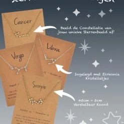 Top 10 👏 Bixorp Stars Leeuw / Leo Ketting Met Zirkonia Kristalletjes Zilverkleurig - Sterrenbeeld Hanger - Cadeau Voor Haar - Cadeau Voor Sinterklaas - Cadeau Voor Kerst 🤩 -Sieraden-horloges Verkoop 550x701