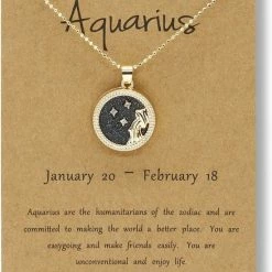 Beste recensies van 😉 Bixorp Stars Waterman / Aquarius Ketting Met Nacht Achtergrond Goudkleurig - Sterrenbeeld Hanger - Cadeau Voor Haar - Cadeau Voor Sinterklaas - Cadeau Voor Kerst ✔️