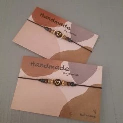 Flash-uitverkoop 🎁 By_Evelien Super Lieve Vriendschap Minimalistische Armbandset Voor 2 - BFF - Pastel - Moeder Dochter Zus Oma - Hartje - Plated Gold - Speciaal - Hart Van GOUD - Geluk - Hartje - Liefde - Moederdag - Zussendag - Feestdagen - Zomaar - Sinterklaas ⌛