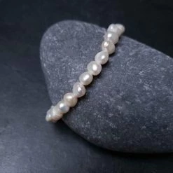 Flash-uitverkoop ✨ ZHEN ZHU - EEN RIJKDOM AAN PARELS Zoetwater Parel Armband Weaca - Echte Parels - Wit - Elastisch 🎁 -Sieraden-horloges Verkoop 550x733 5