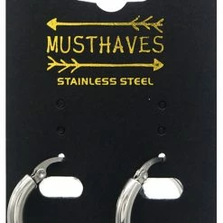 Flash-uitverkoop 😀 Dielay Oorbellen - Oorringen - RVS - 2,5 Cm - Zilverkleurig 💯 -Sieraden-horloges Verkoop 550x793