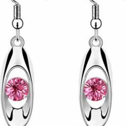 Top 10 😀 Liefs Jade Oorbellen Dames | Oorhangers Dames | Oorbellen Met Steen Roze| Zilverkleurig | Cadeau Voor Vrouw | Schoencadeautje Sinterklaas | Black Friday 2022 | Kerst | Kerstcadeau Voor Vrouwen ❤️