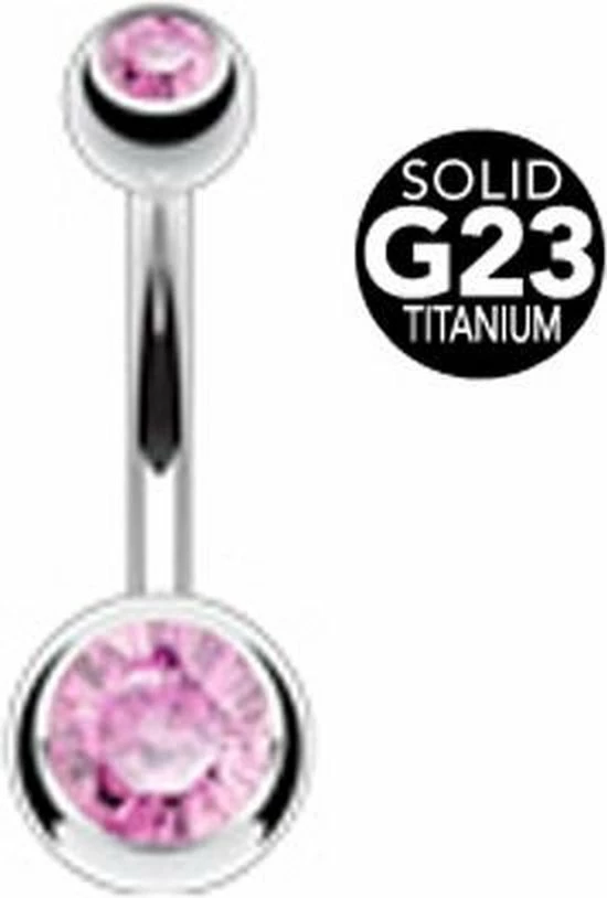 Begroting β LMPiercings NL Navelpiercing Titanium Steen Roze π 3 Begroting β LMPiercings NL Navelpiercing Titanium Steen Roze π